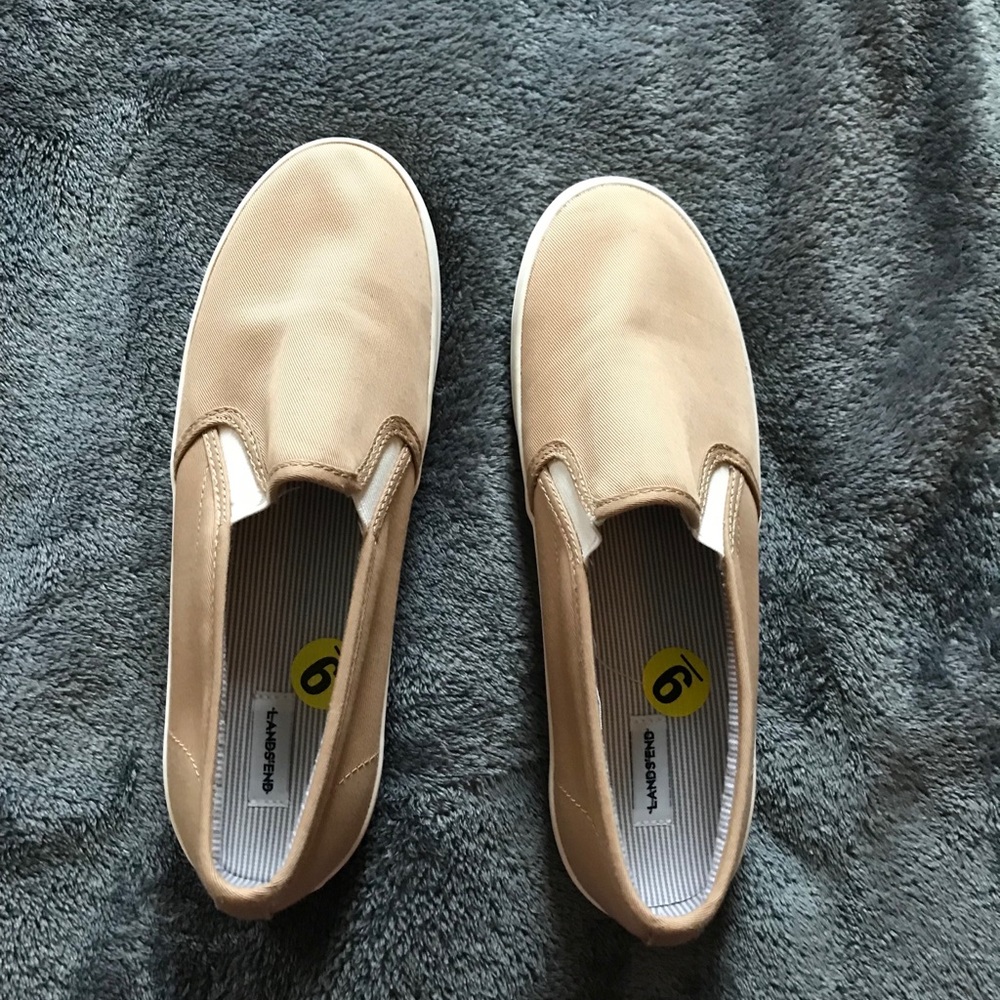 Tan Slip On Shoes
